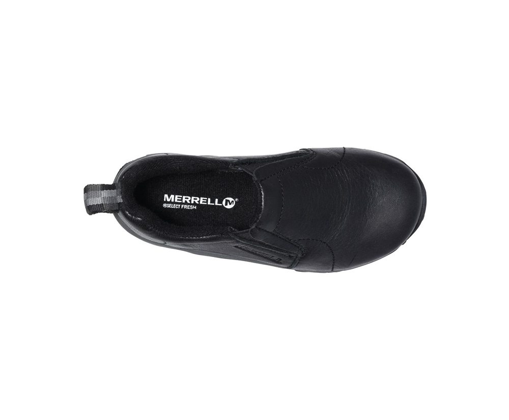 Slip On Criança - Merrell Jungle Moc Couro - Pretas - DBX629340